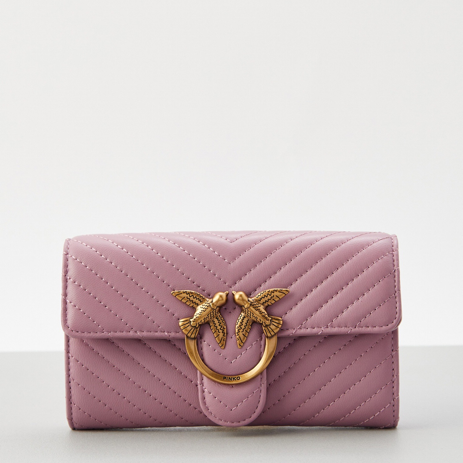 Дамска розова клъч чанта Pinko Women Clutch Bag 100062 A0GKN 46Q Front View