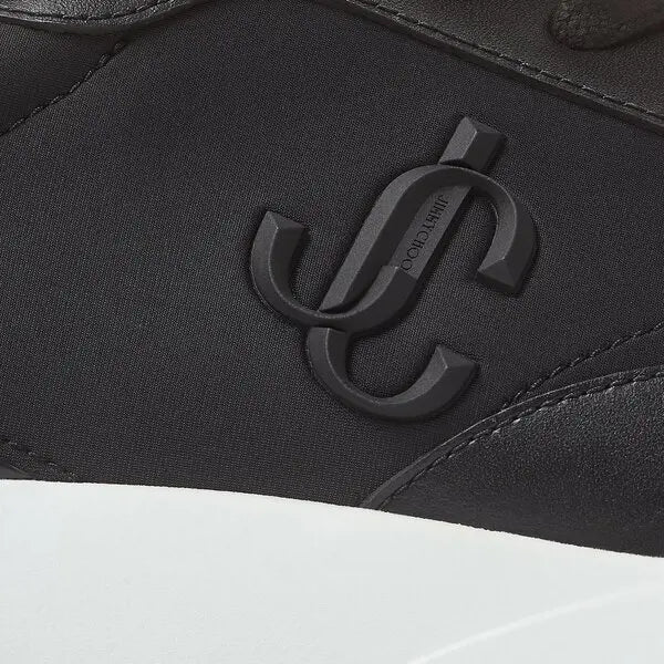 Jimmy Choo Memphis Sneakers MEMPHISLACEUPFOVZYBLACKMIX Close-Up