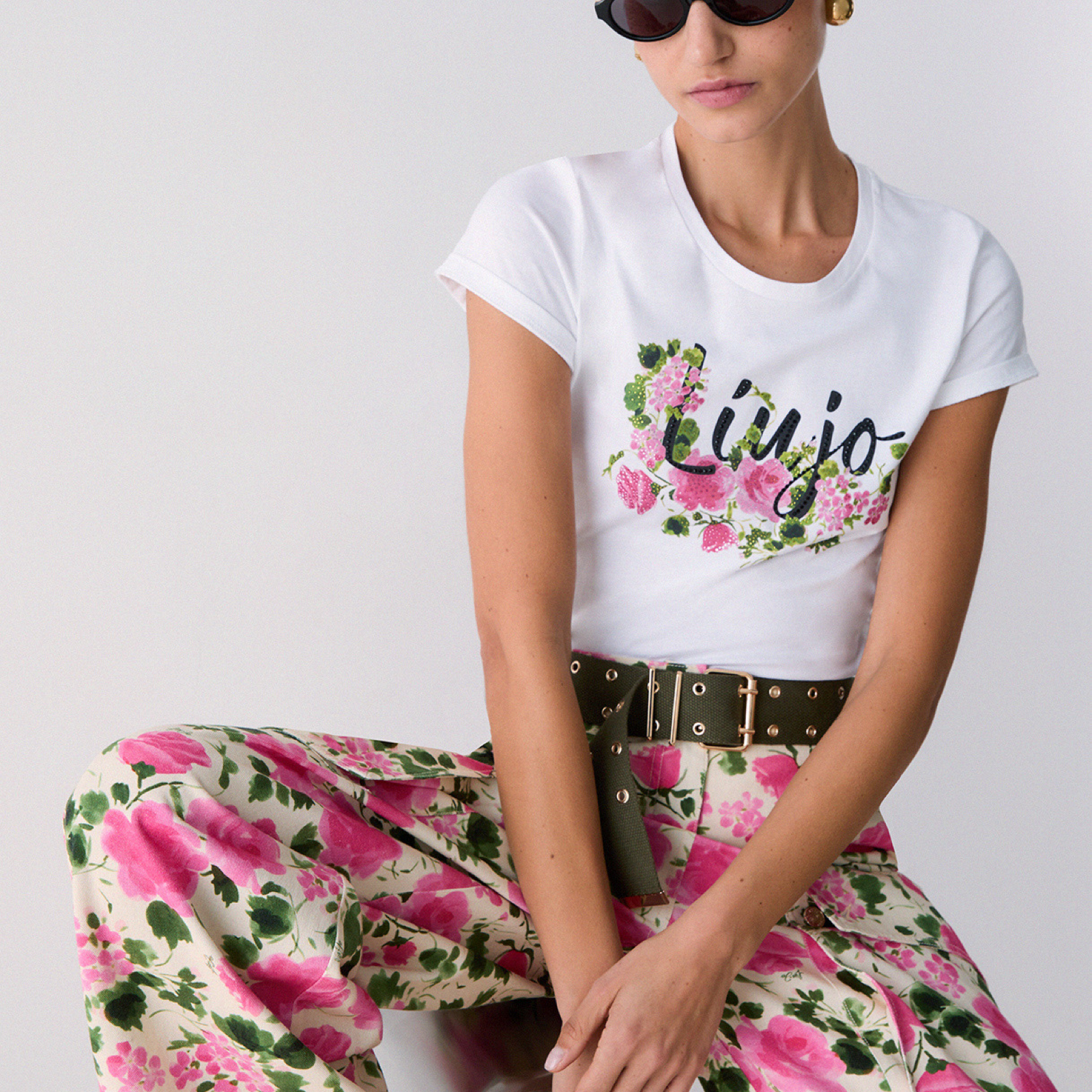 Дамска тениска Liu Jo Women T-shirt WA6493 JS923 P9603 Front View