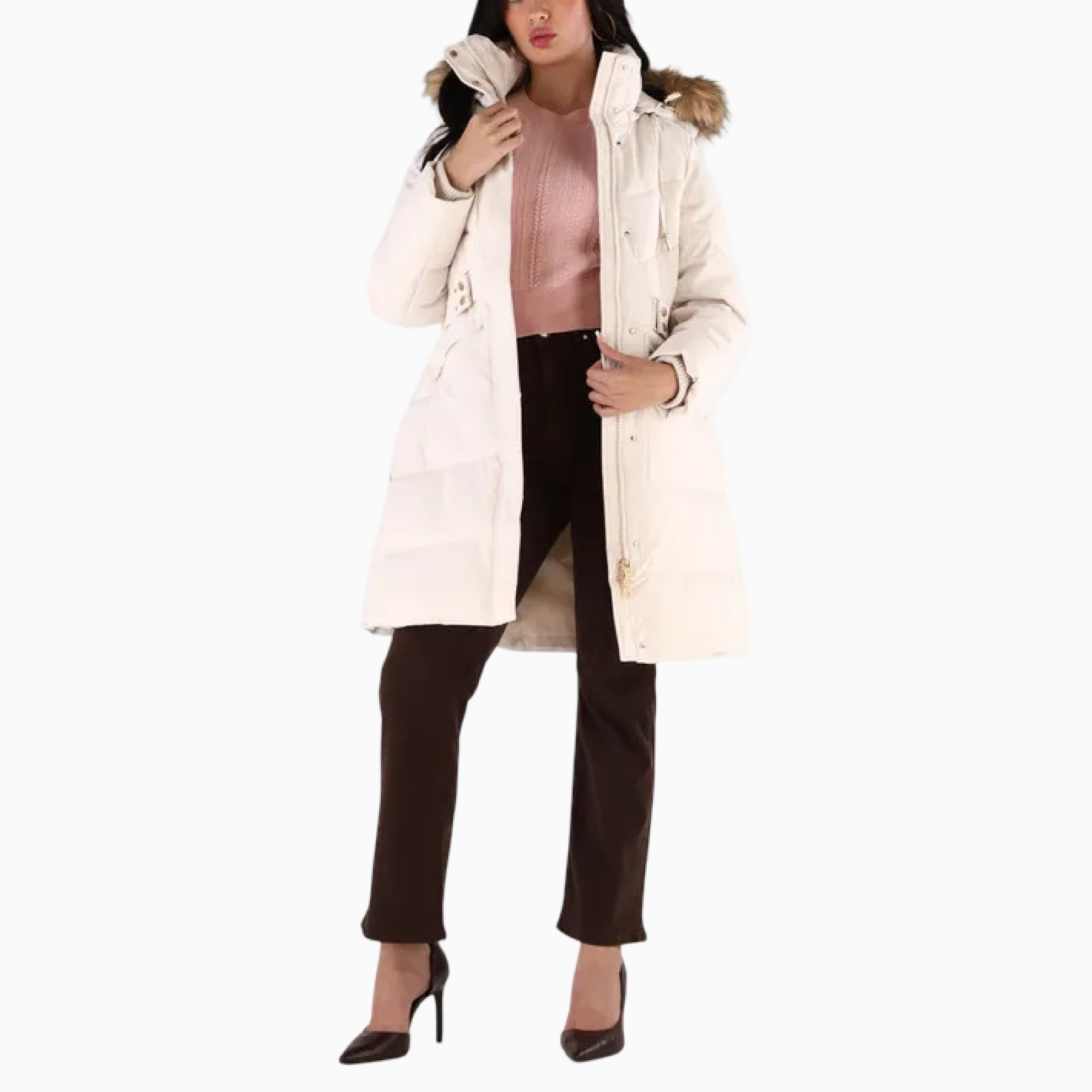 Дамско парка яке Guess Women Parka Jacket W5BL45 WGJR2 Front View