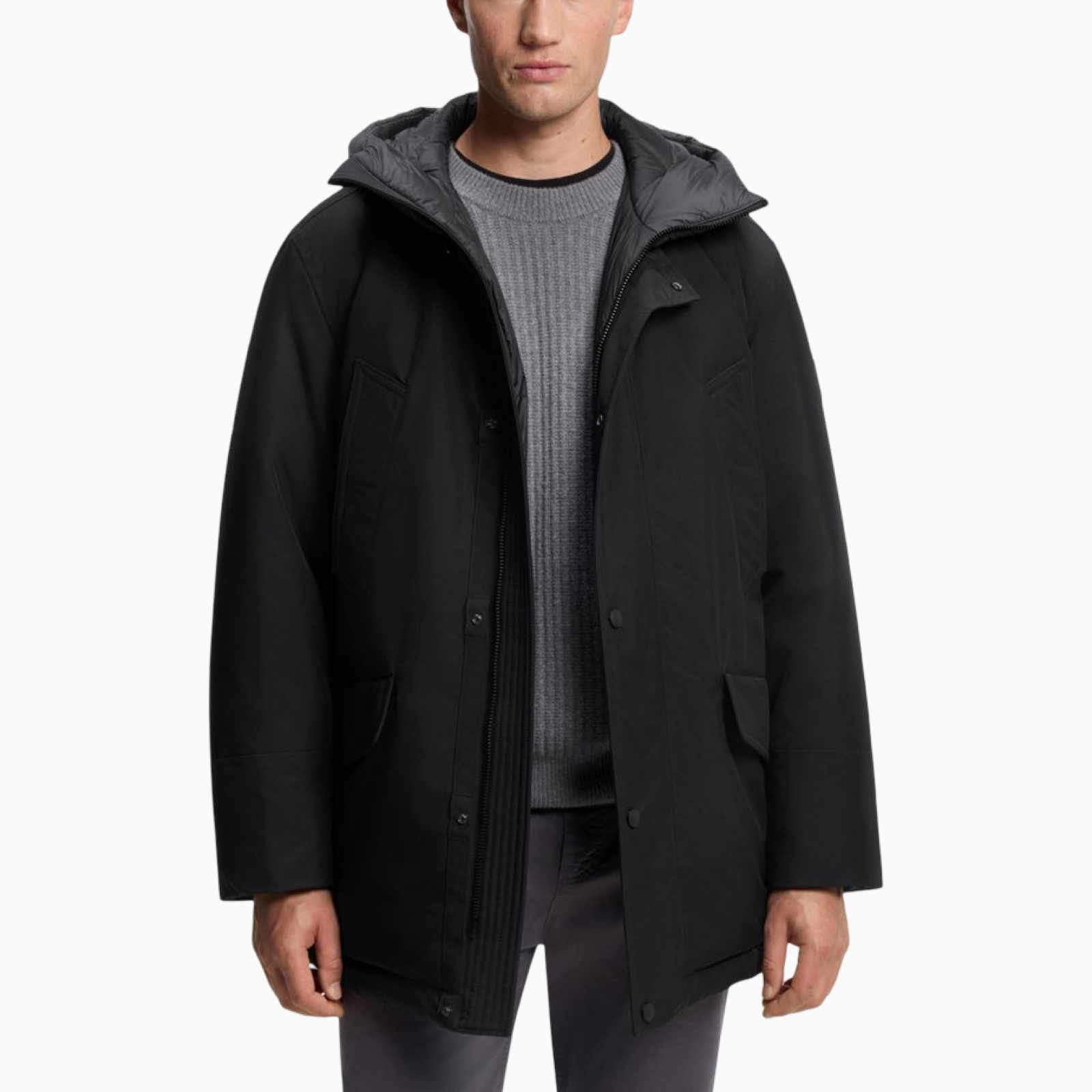 Мъжко зимно яке Boss Men Jacket 50547078 Front View
