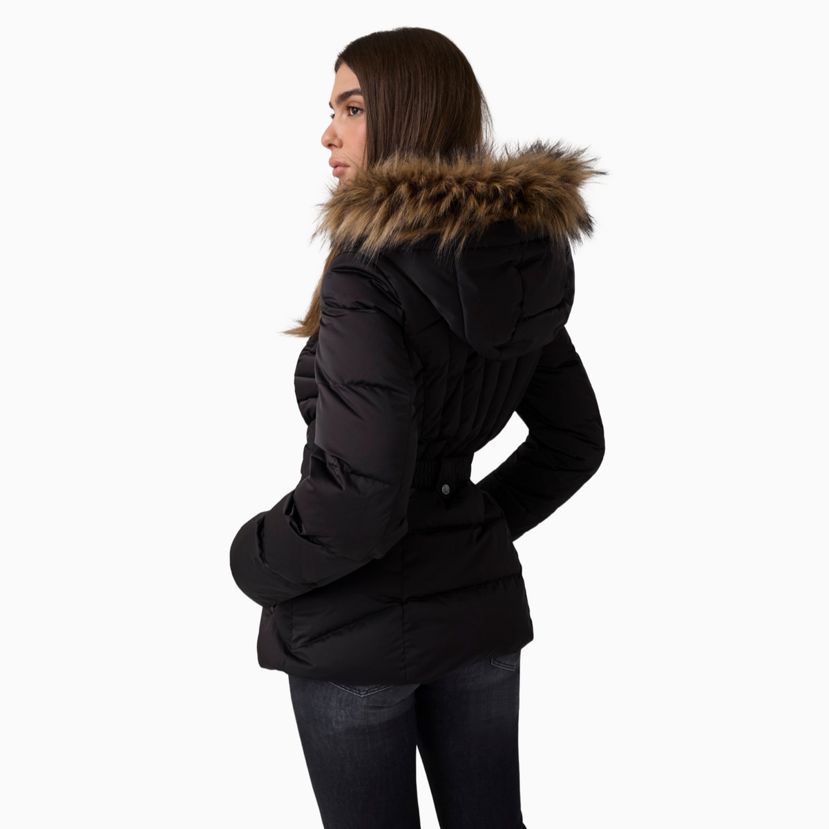 Дамско яке Guess Women Jacket W6BL38W4087 JBLK Back View