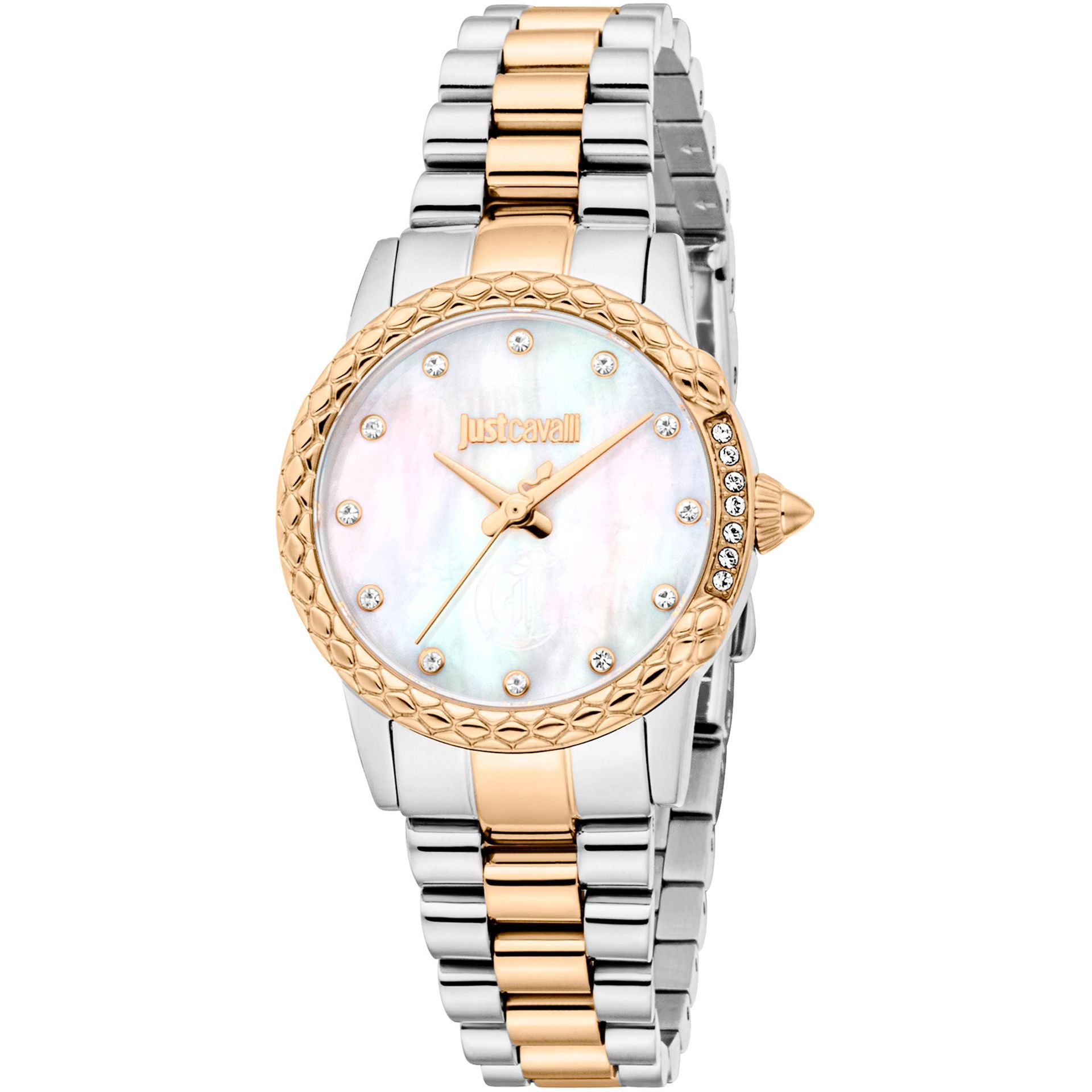 Дамски часовник Women’s watch Just Cavalli Animalier Fiorenza Snake JC1L310M0095 Two Tones YG MOP