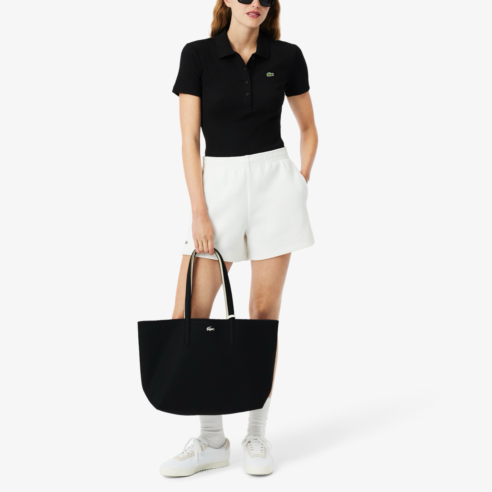 Дамска чанта Lacoste Women Reversible Tote and Pouch Bag NF2142AA Hand View