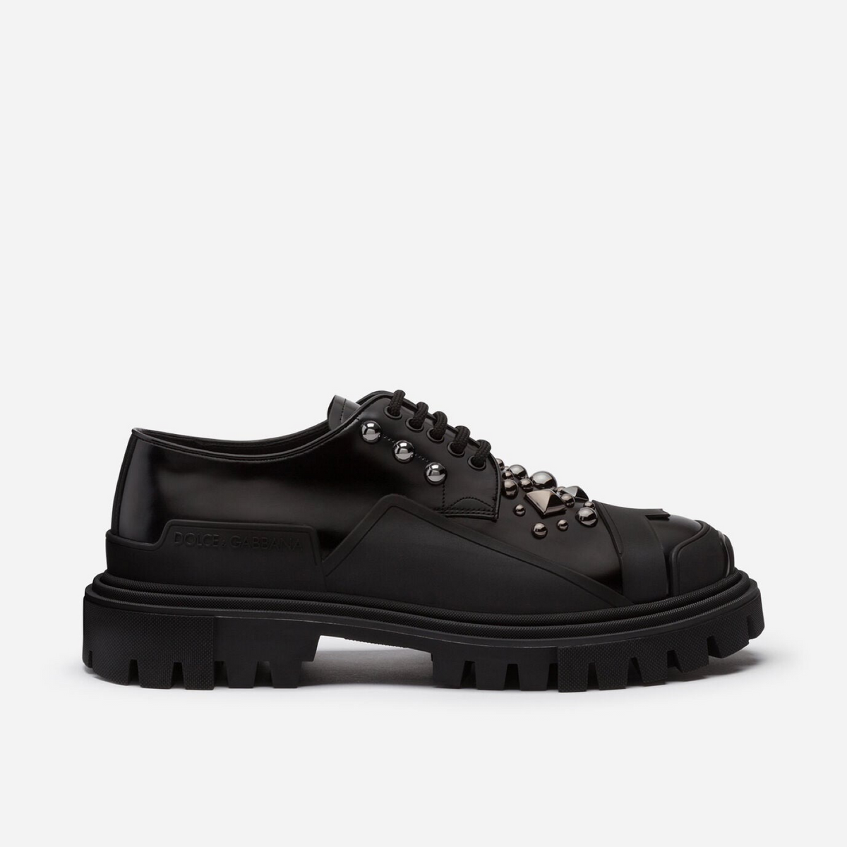 Dolce & Gabbana Derby Hi Trekking Shoes Lateral View