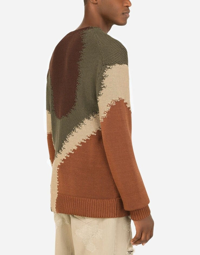 Мъжки пуловер Men’s abstract cotton sweater DOLCE & GABBANA GXI60T JACMG S9000