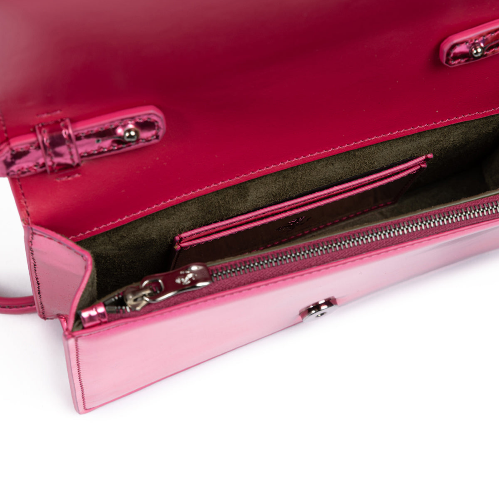 Ferrari GT Patent Leather Bag Inside View