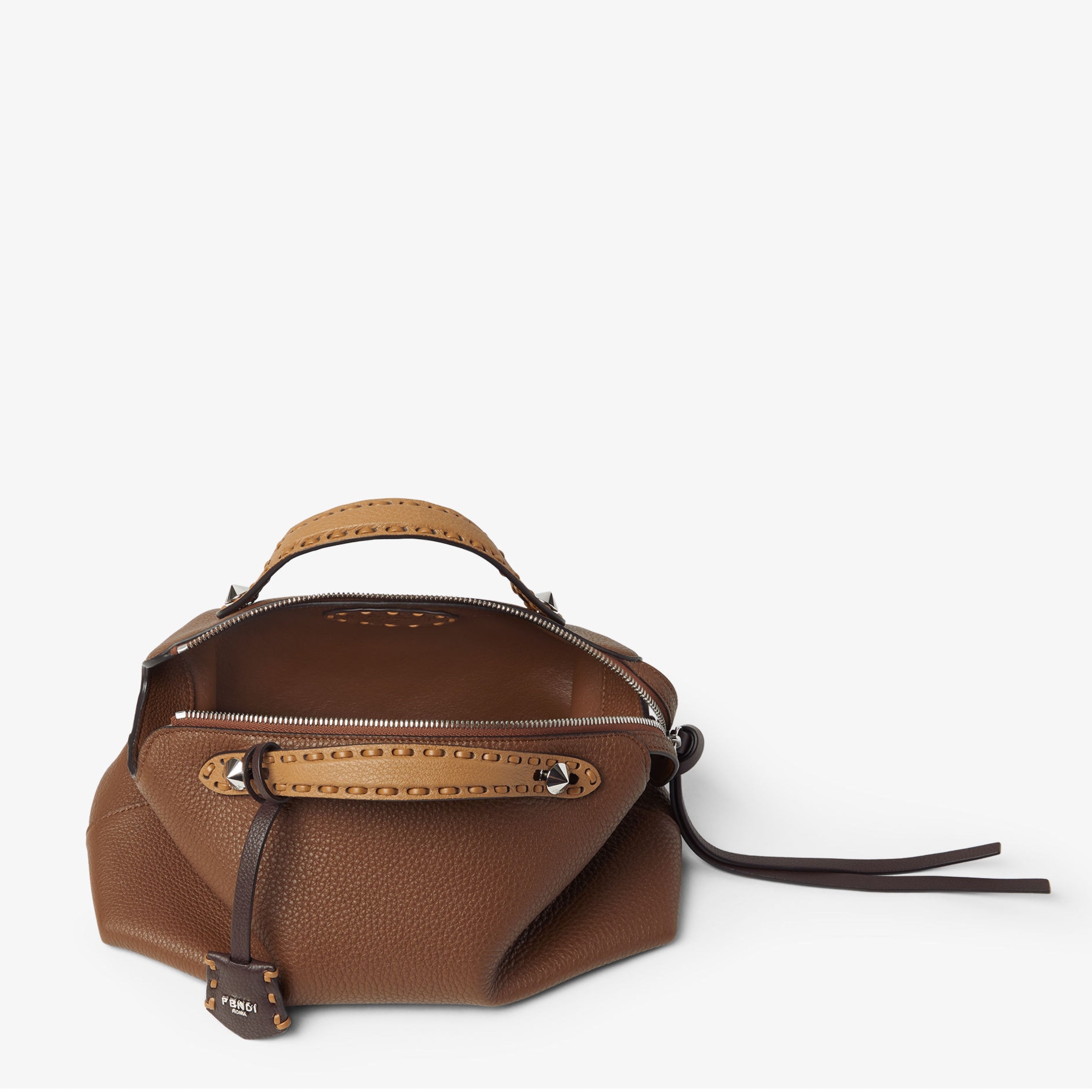 Дамска луксозна чанта Women’s shoulder bag Fendi By the way Selleria 8BL155AV1JF1TVA Brown top view