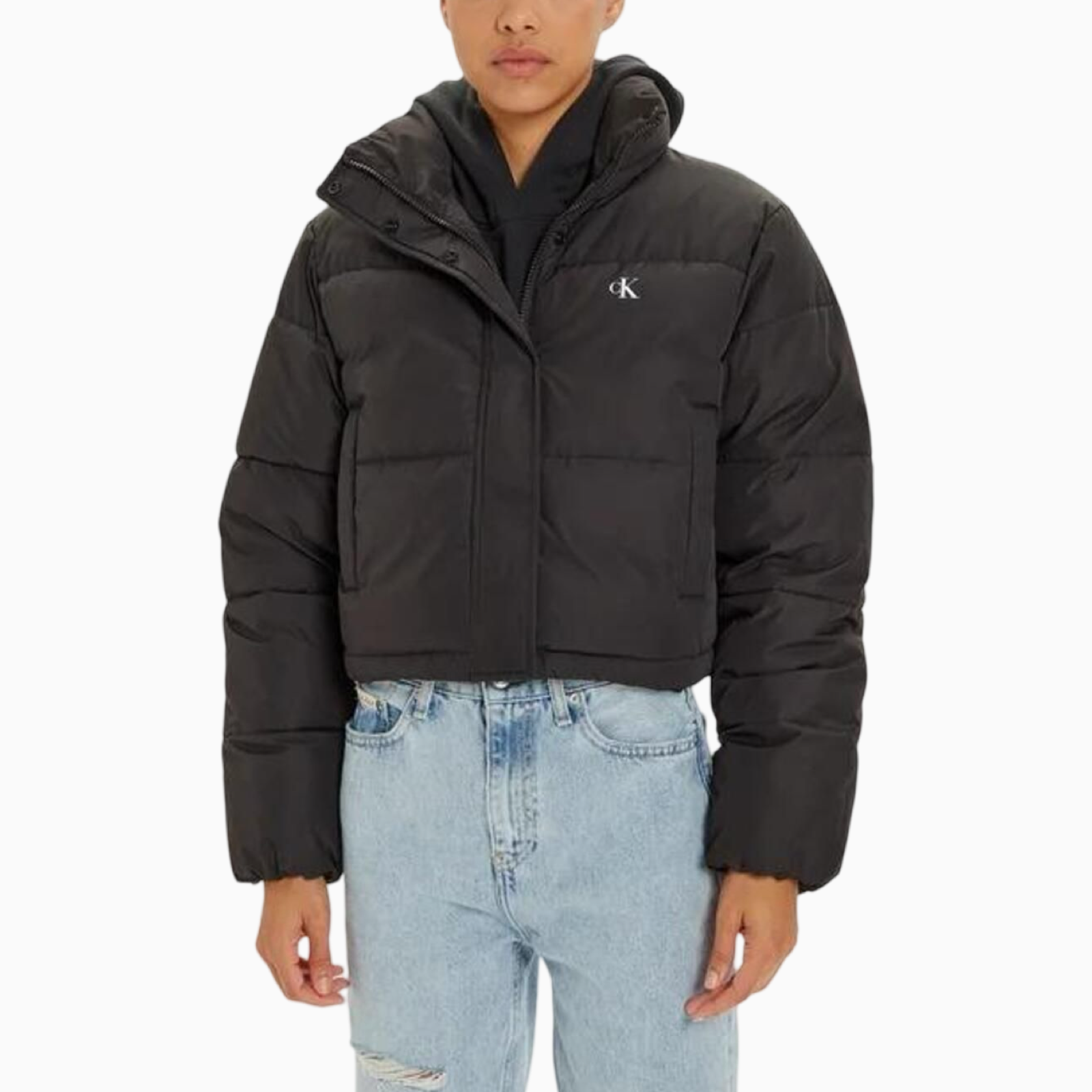 Дамско зимно черно яке Calvin Klein Jeans J20J224615