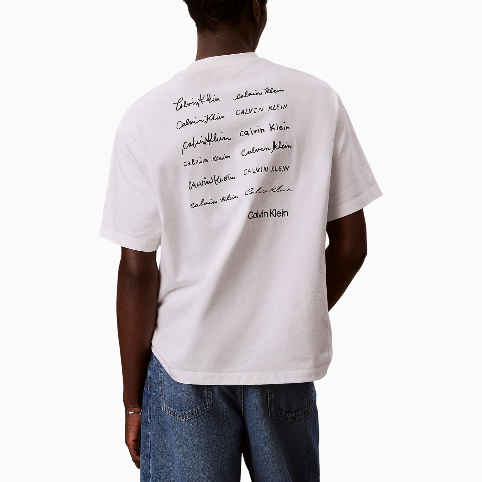 Мъжка тениска Calvin Klein Jeans Men T-shirt LV04RE828G YAF Back View