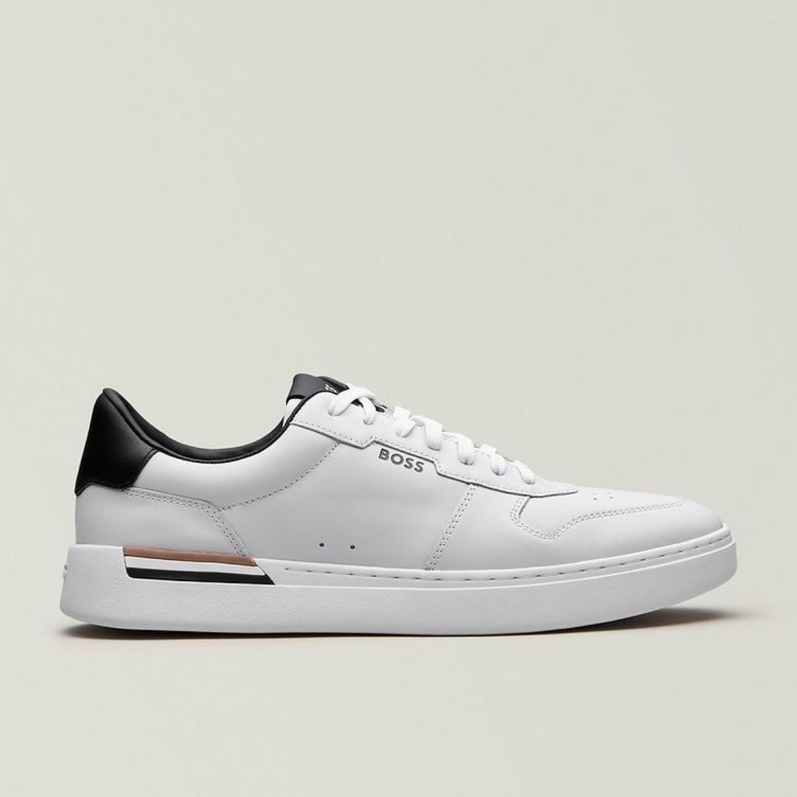 Мъжки бели кецове Boss Men Sneakers 50542538 Lateral View