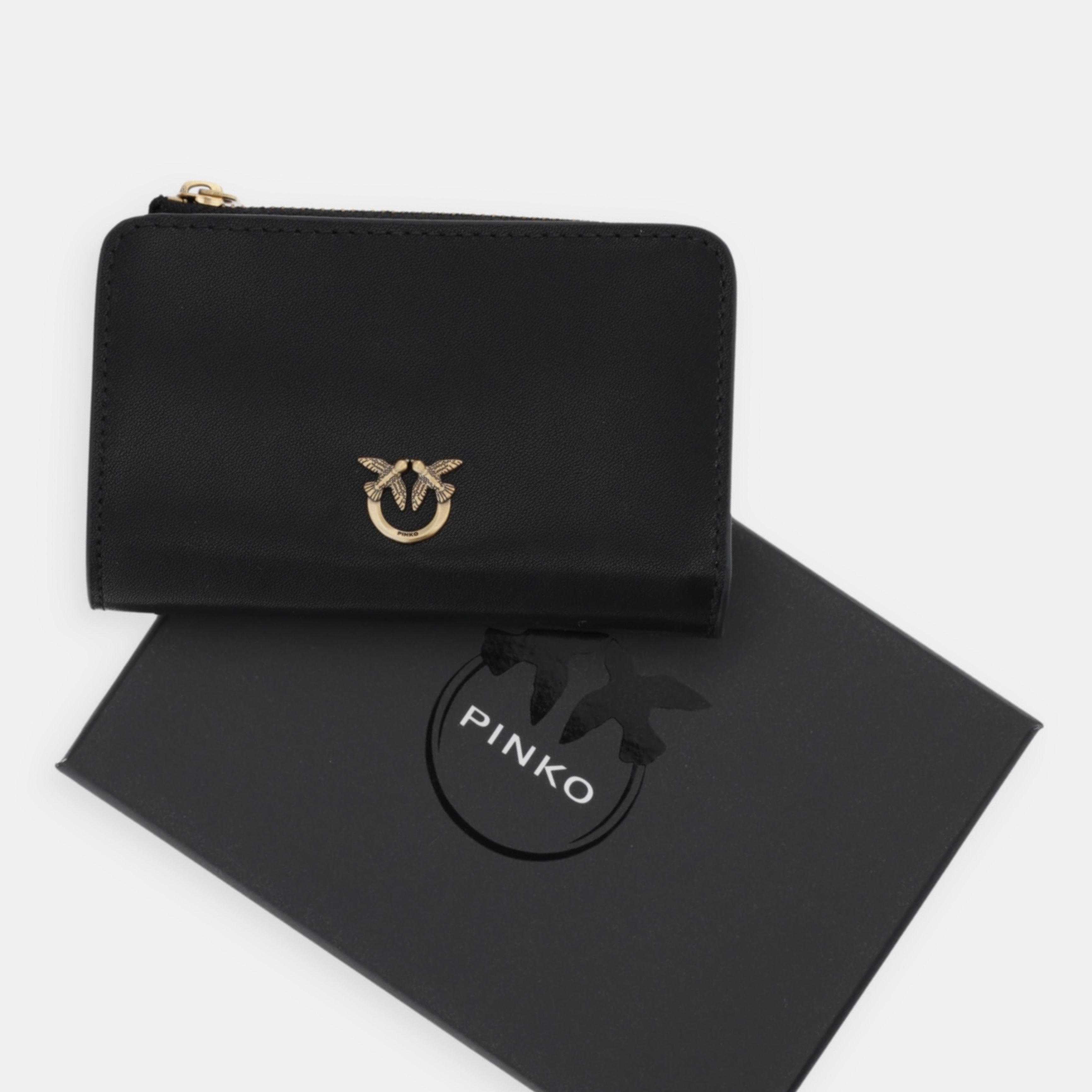 Дамско портмоне Women’s wallet Pinko 106206 A0F1 Z99Q Black top view