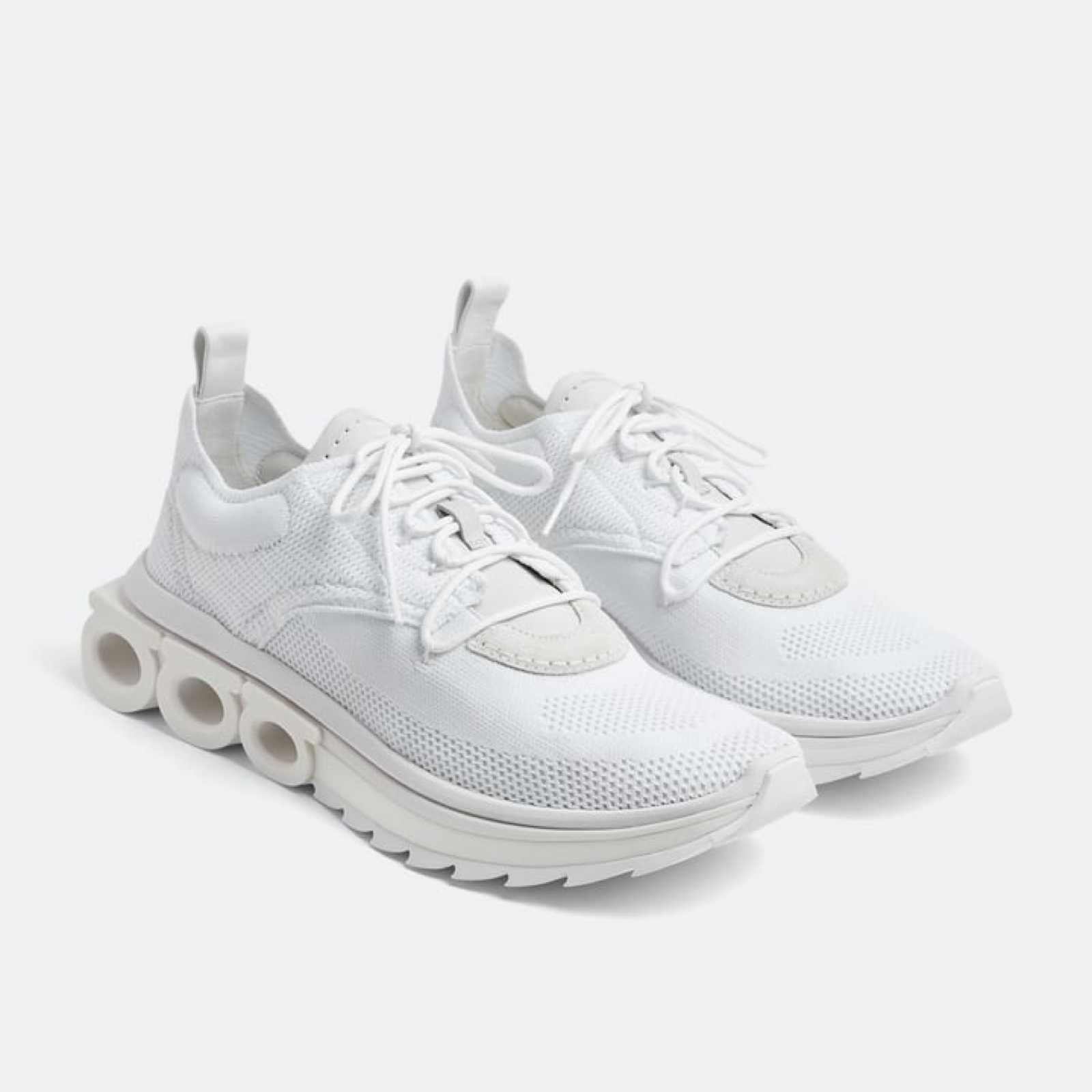 Salvatore Ferragamo Gancini Running Men Sneakers Top View