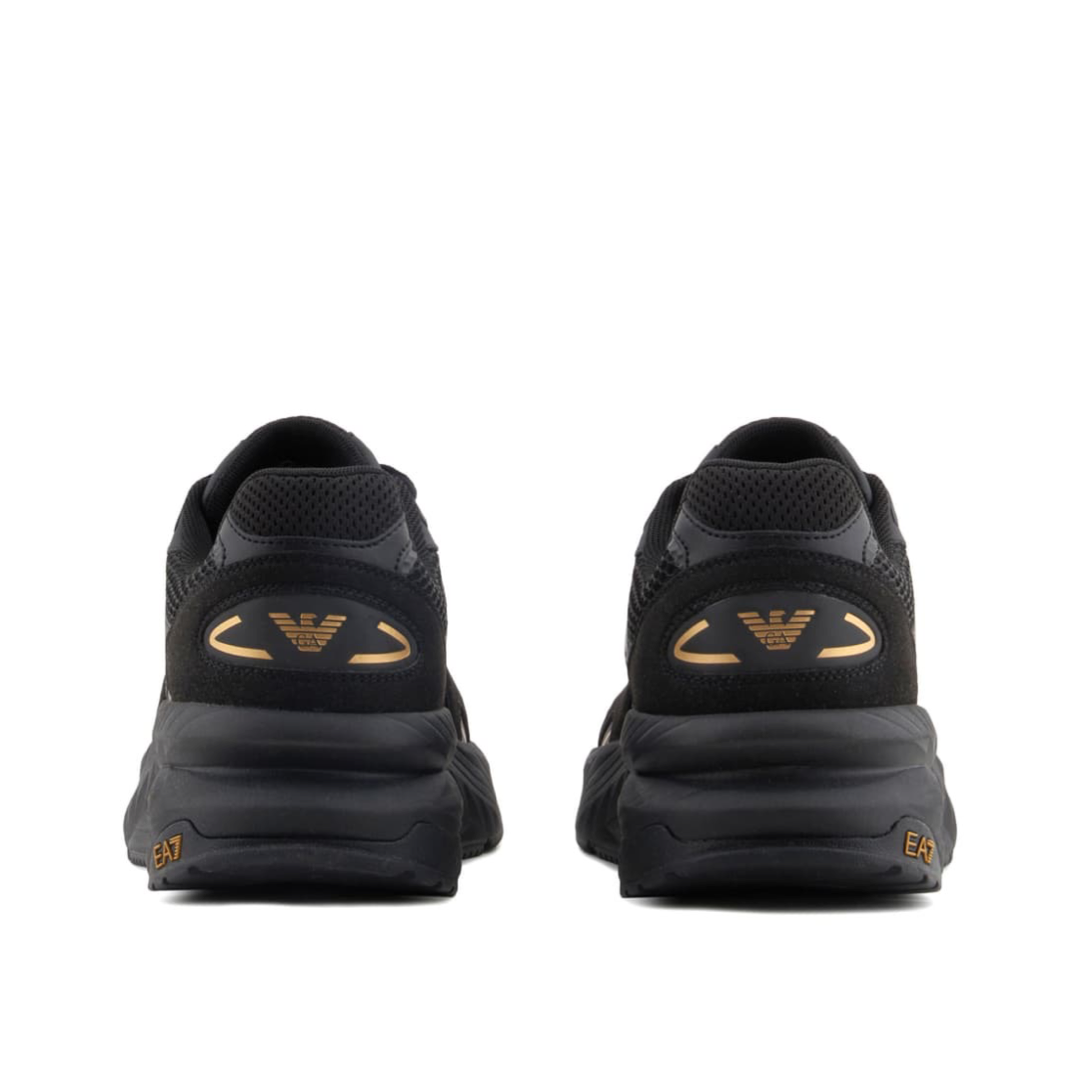 Мъжки черни маратонки EA7 Emporio Armani Men Sneakers X8X178 XK382 M701 Heel View
