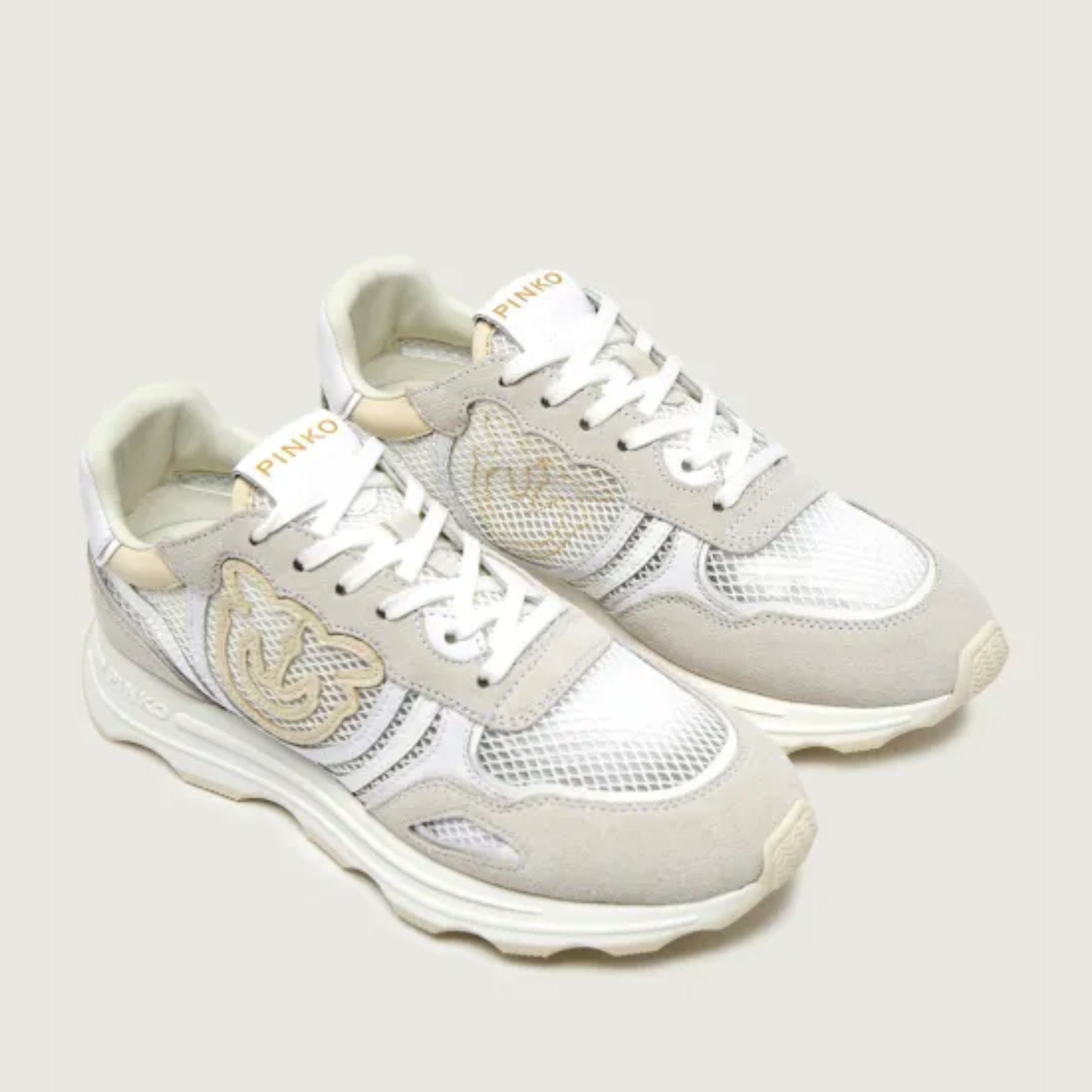 Дамски маратонки Women’s sneakers Pinko Zoe SS0175 P084 Z1B White angled view