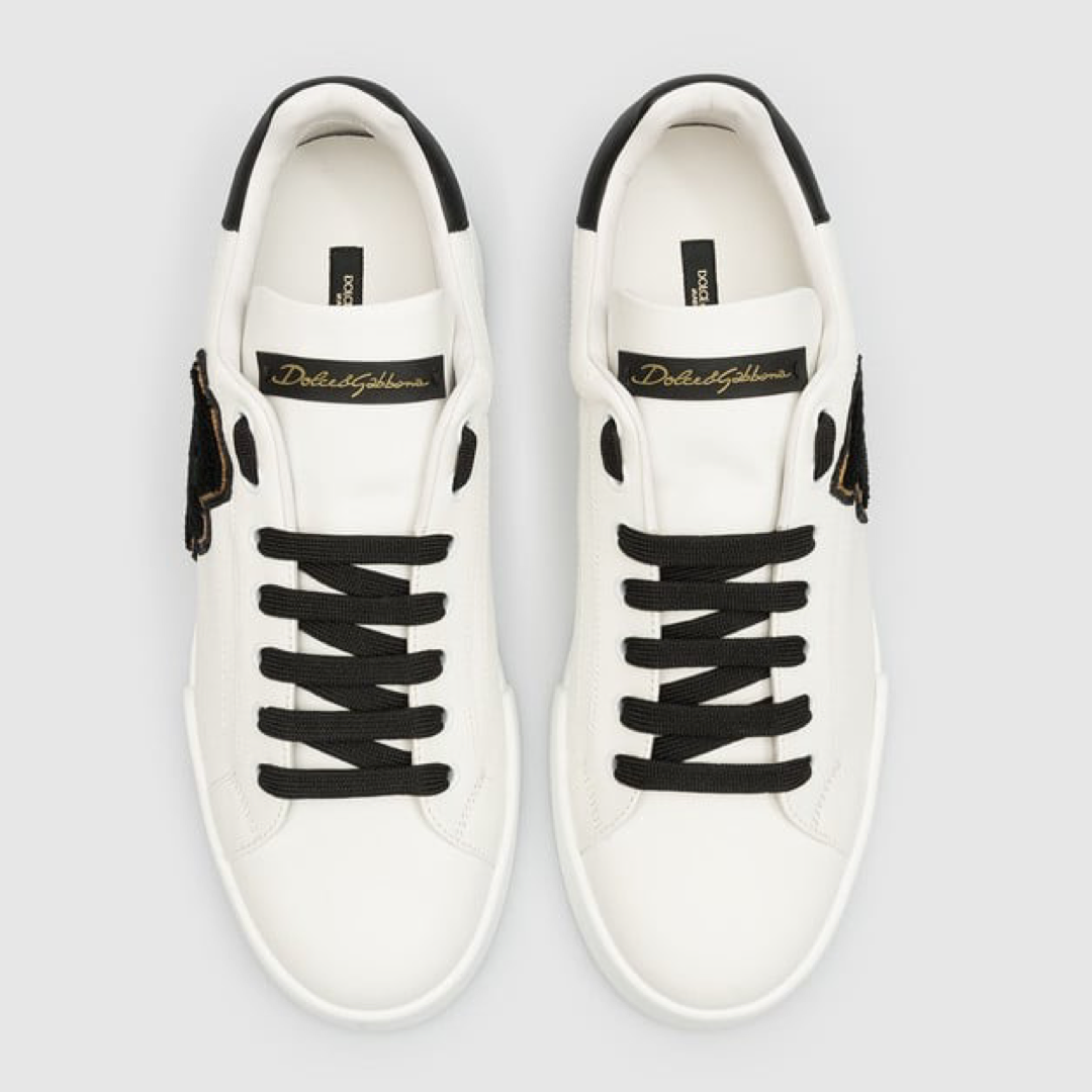 Мъжки бели кецове Dolce & Gabbana Portofino DG Logo Men Sneakers Top View