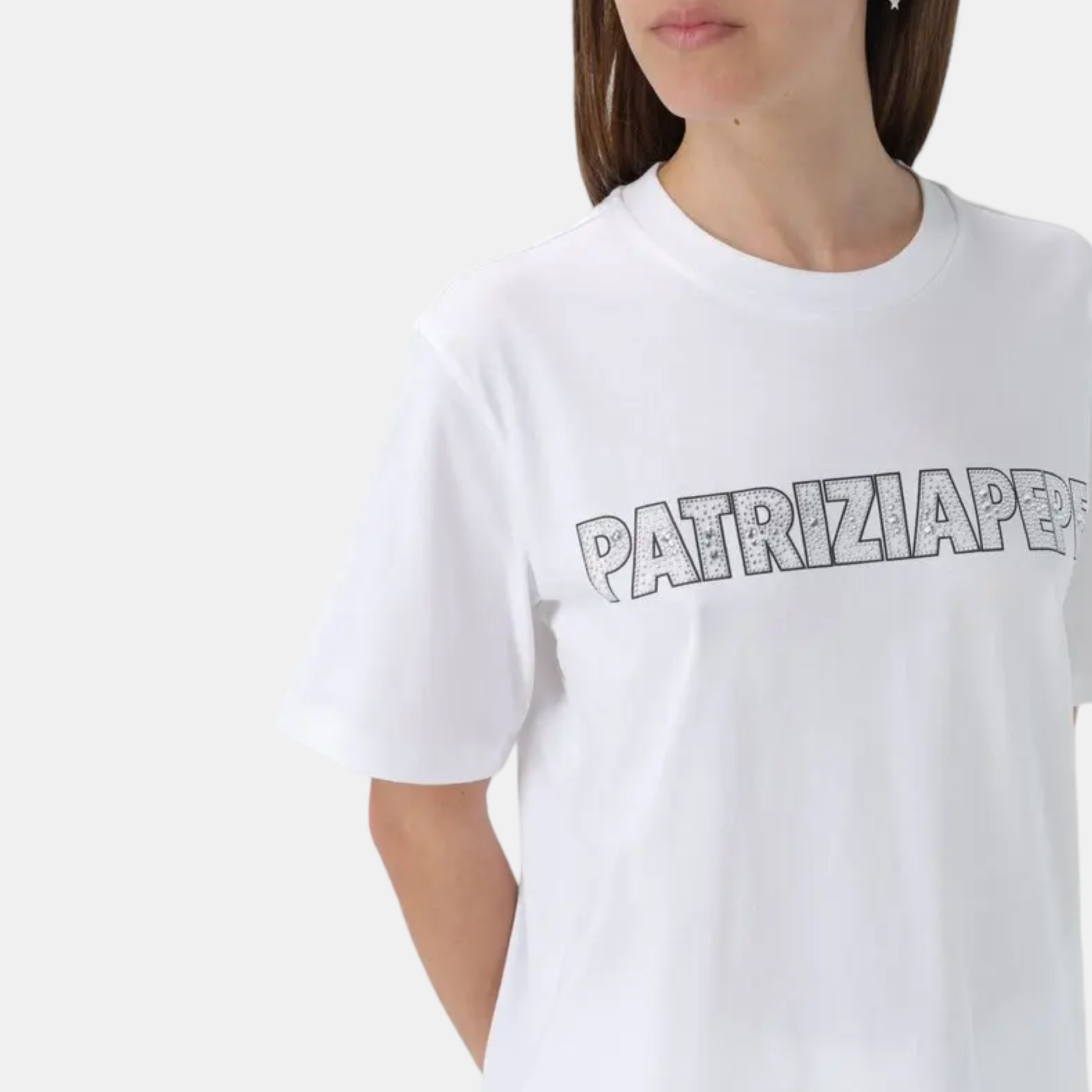 Дамска бяла тениска Patrizia Pepe 2M4389 J089