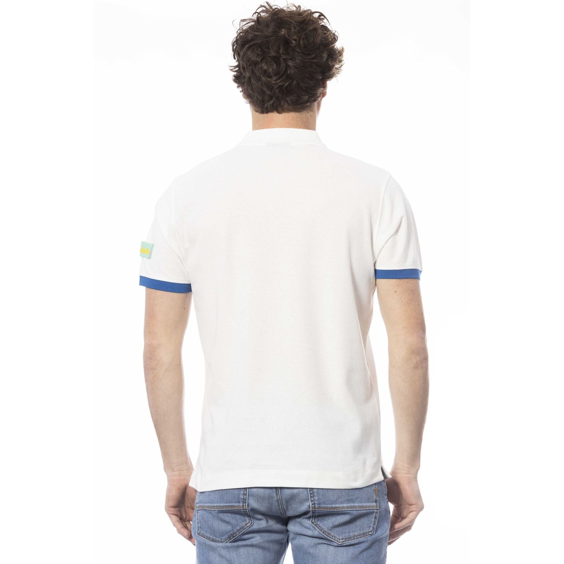 Мъжка поло тениска в бяло Men’s polo shirt Invicta in White 4452284U 1BIANCO Back view