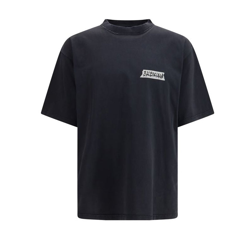 Balenciaga Black Cotton T-Shirt