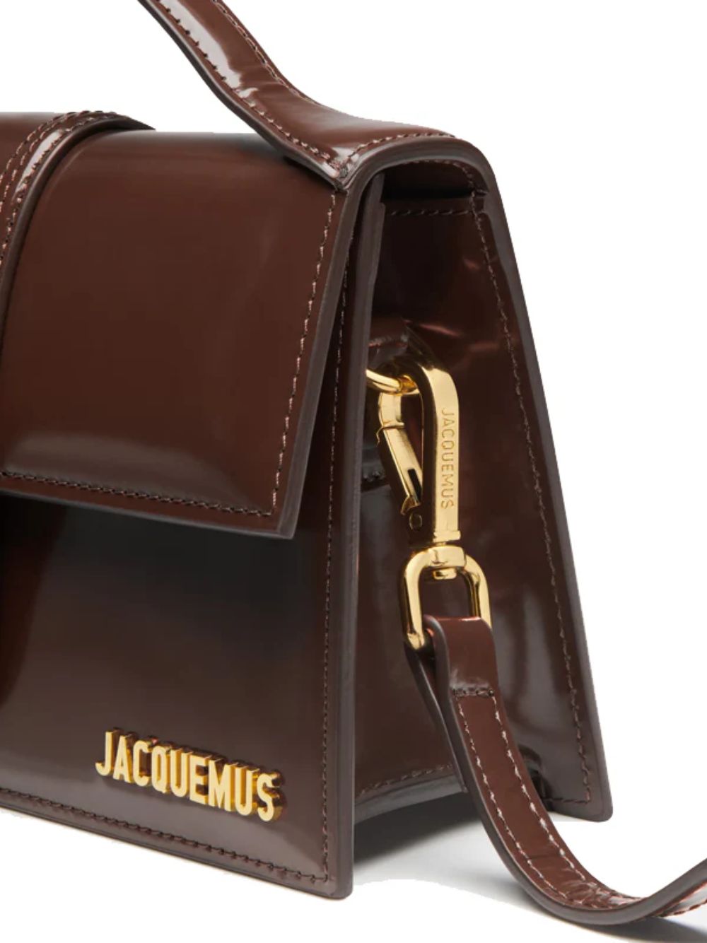 Дамска чанта Women’s handbag JACQUEMUS Le Grand Bambino 233BA0073128 890 Dark Brown Detail view