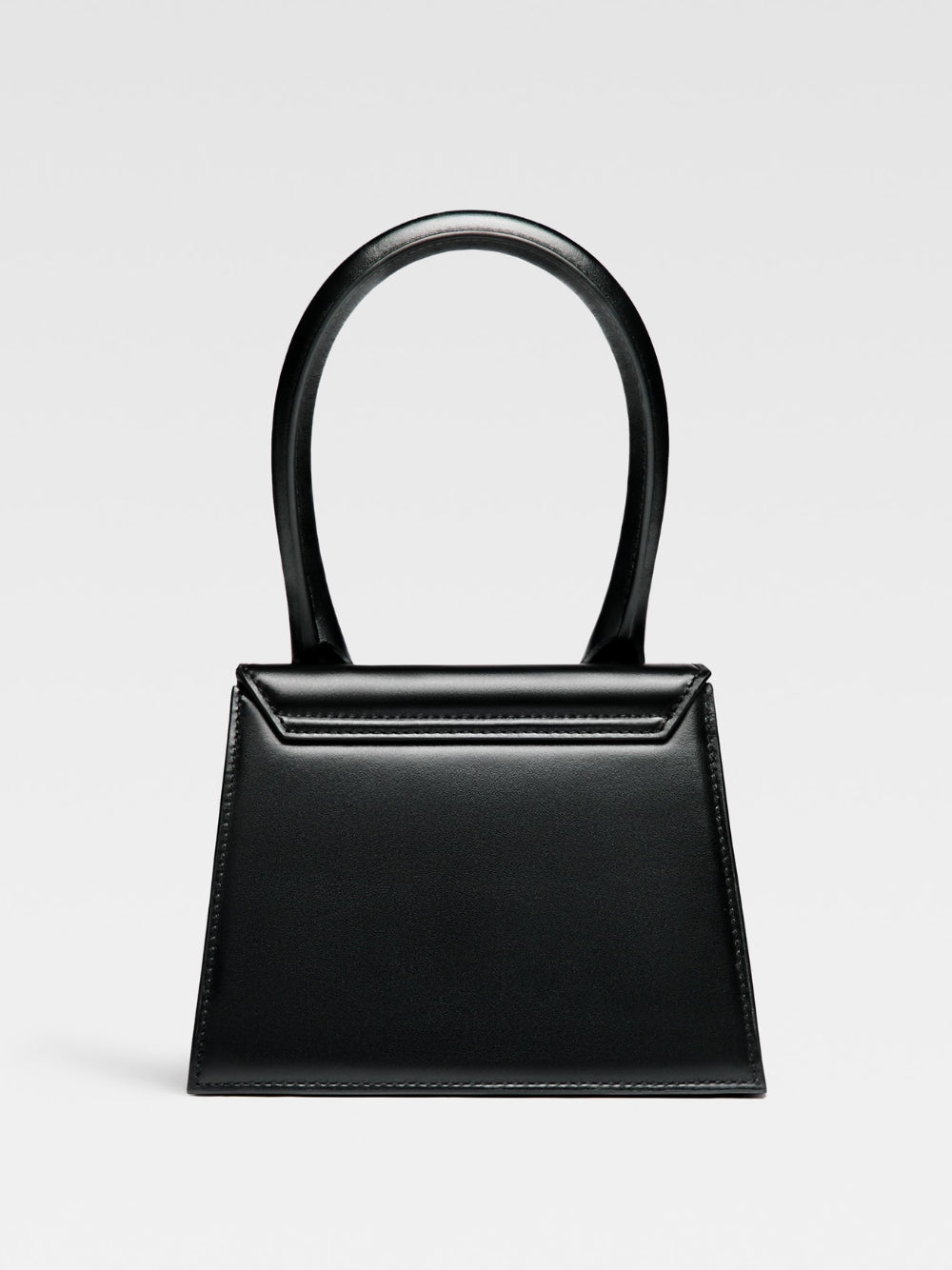 Чанта Medium handbag JACQUEMUS Le Chiquito Medium BAW00002BC01C01990 Black with golden logo back view