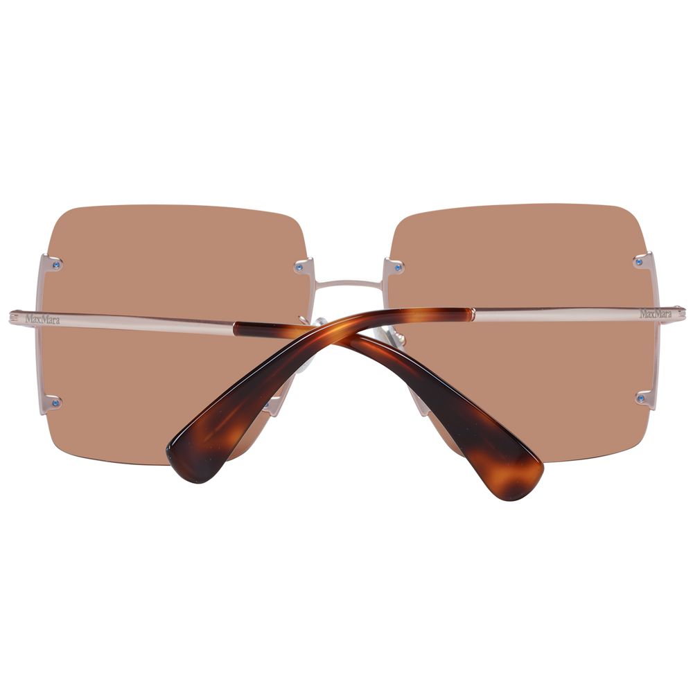 Max Mara Rose Gold Metal Sunglasses