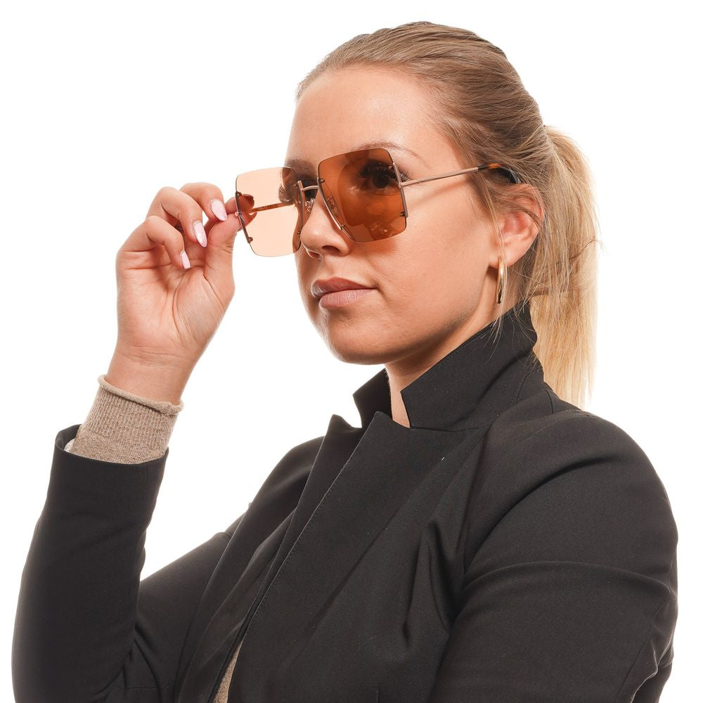 Max Mara Rose Gold Metal Sunglasses