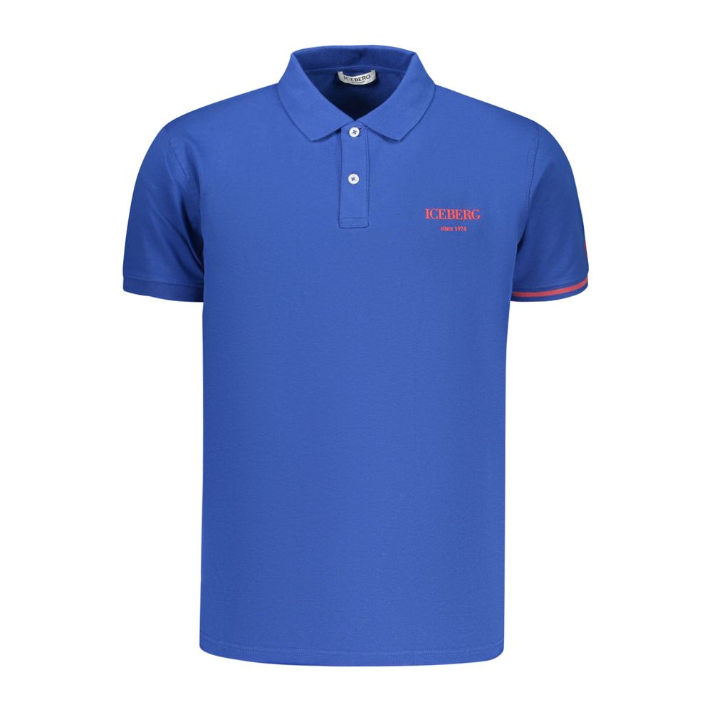 Iceberg Blu Cotton Men Polo