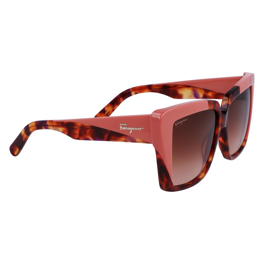 Ferragamo Multicolor Acetate Sunglasses