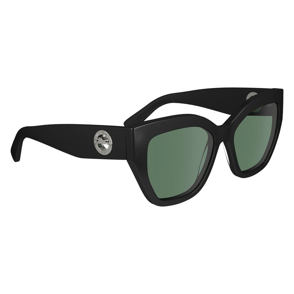 Longchamp Black Acetate Sunglasses