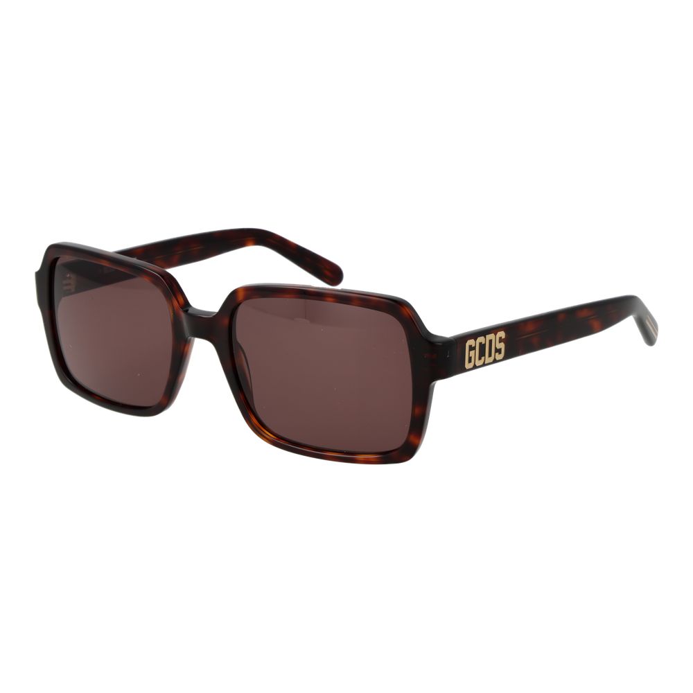 GCDS Brown Plastic Sunglasses