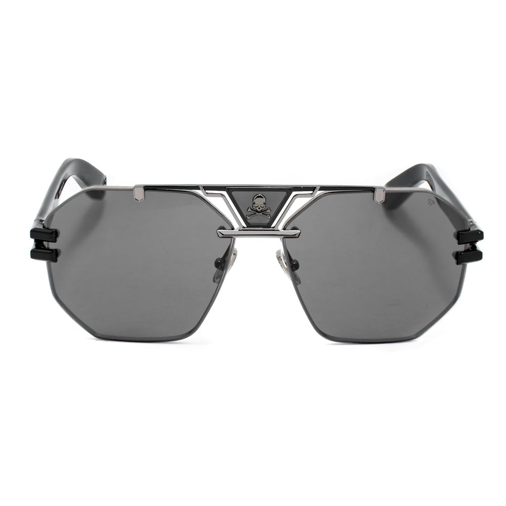 Philipp Plein Black Metal Sunglasses
