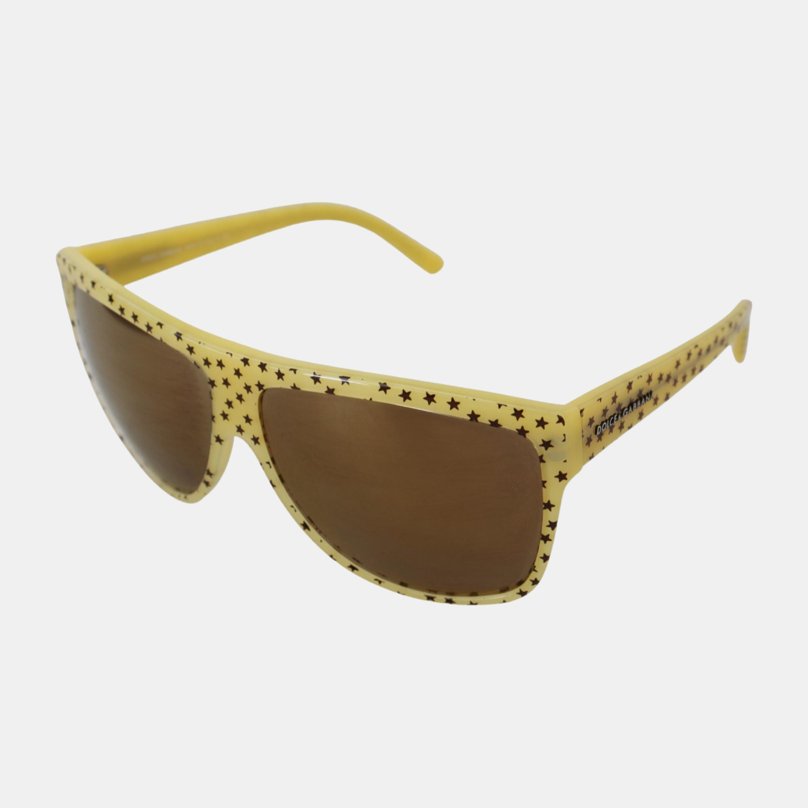 Dolce & Gabbana Stellar Chic квадратни слънчеви очила в жълто