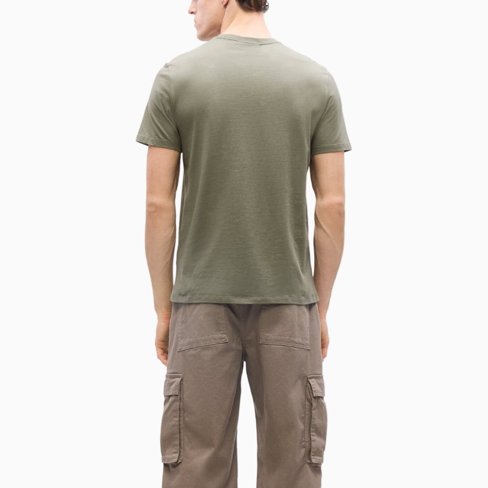 Мъжка зелена тениска Calvin Klein Jeans LV04RF278G LDY Back View