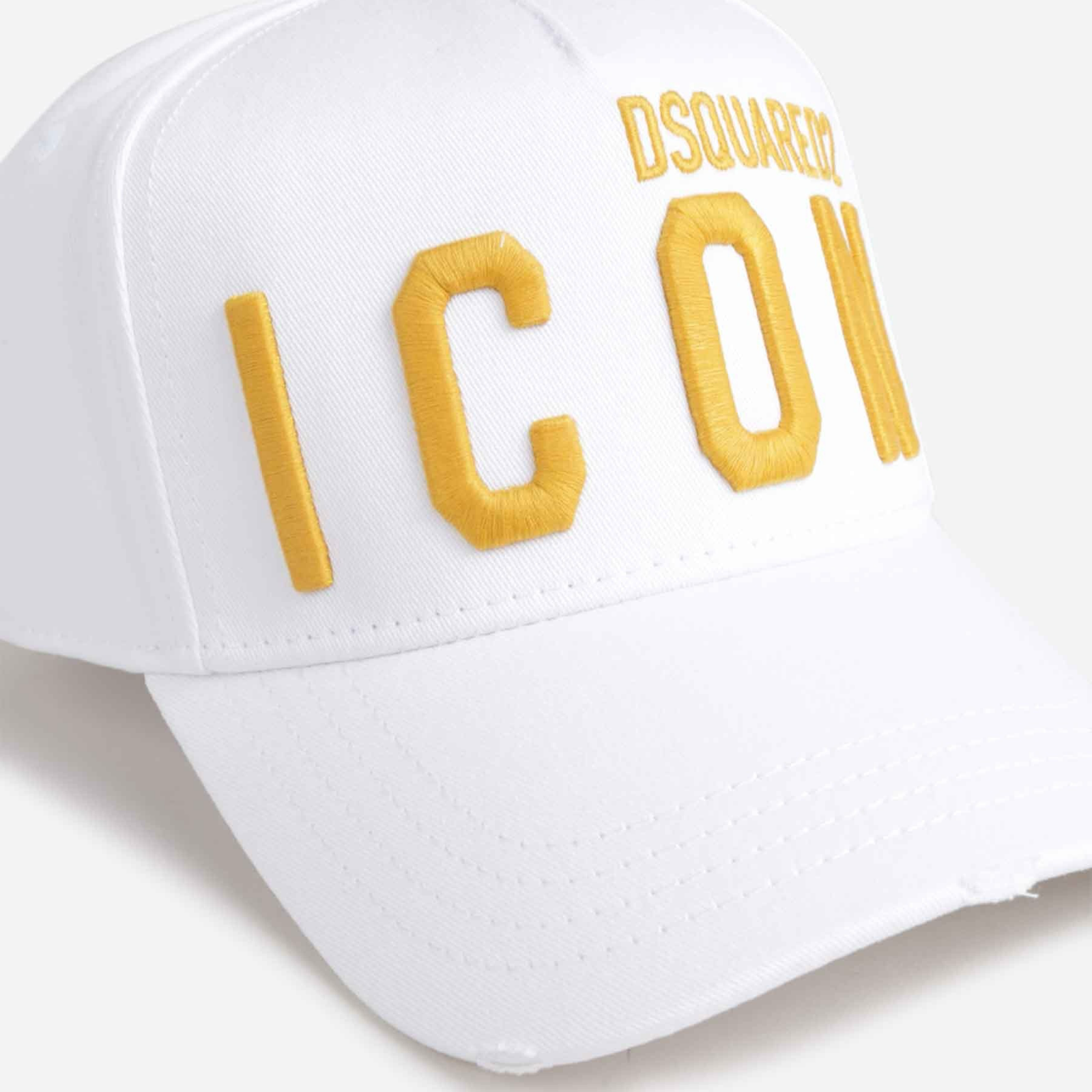 Мъжка бяла шапка Dsquared2 Icon Men Cap Close-Up