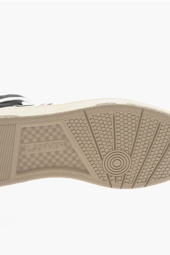 Мъжки високи кецове Men’s high top sneakers Lanvin Clay FM-SKDK01-NASH-A21-WHT outsole view