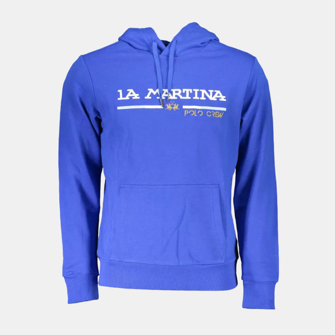 Мъжки суичър Men’s cotton sweatshirt La Martina Blue front view
