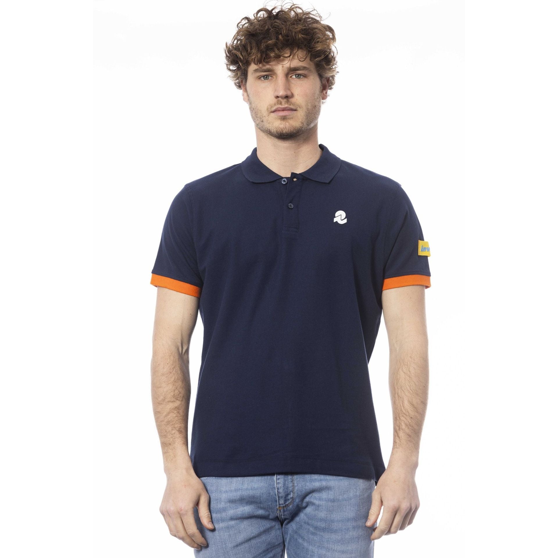 Мъжка поло тениска в тъмно синьо Men’s polo shirt Invicta in Dark blue 4452284U 730BLUSCURO Front view