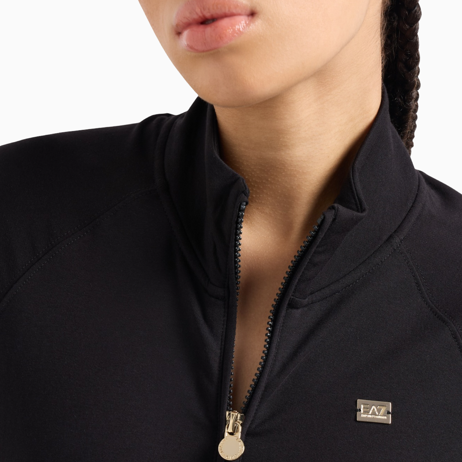 Дамски черен екип EA7 Emporio Armani Women Tracksuit 7W000085 AF13135 UC001 Close-Up