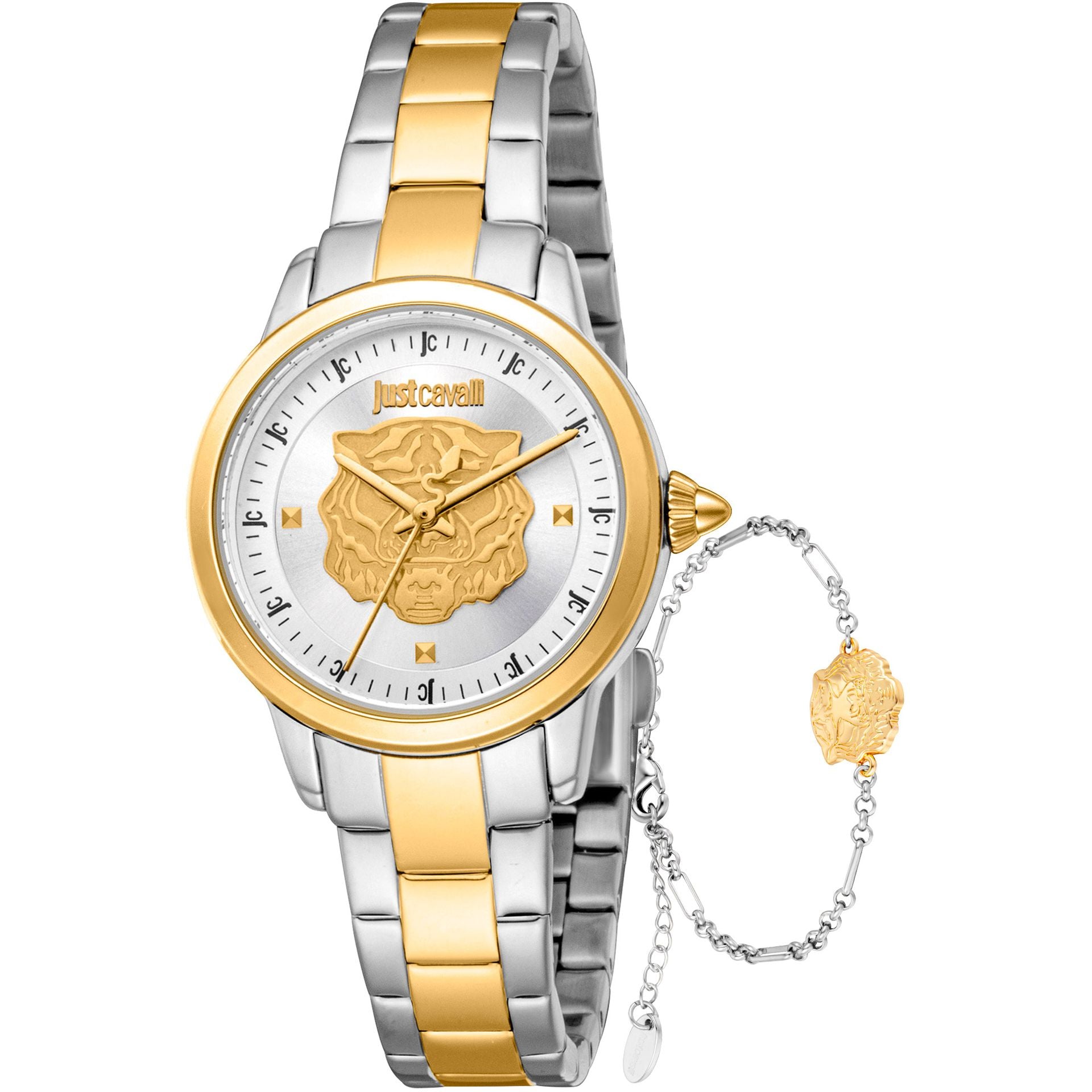 Комплект дамски часовник и гривна Women’s watch Just Cavalli SET Dolce
JC1L334M0085 Two Tones YG Silver
