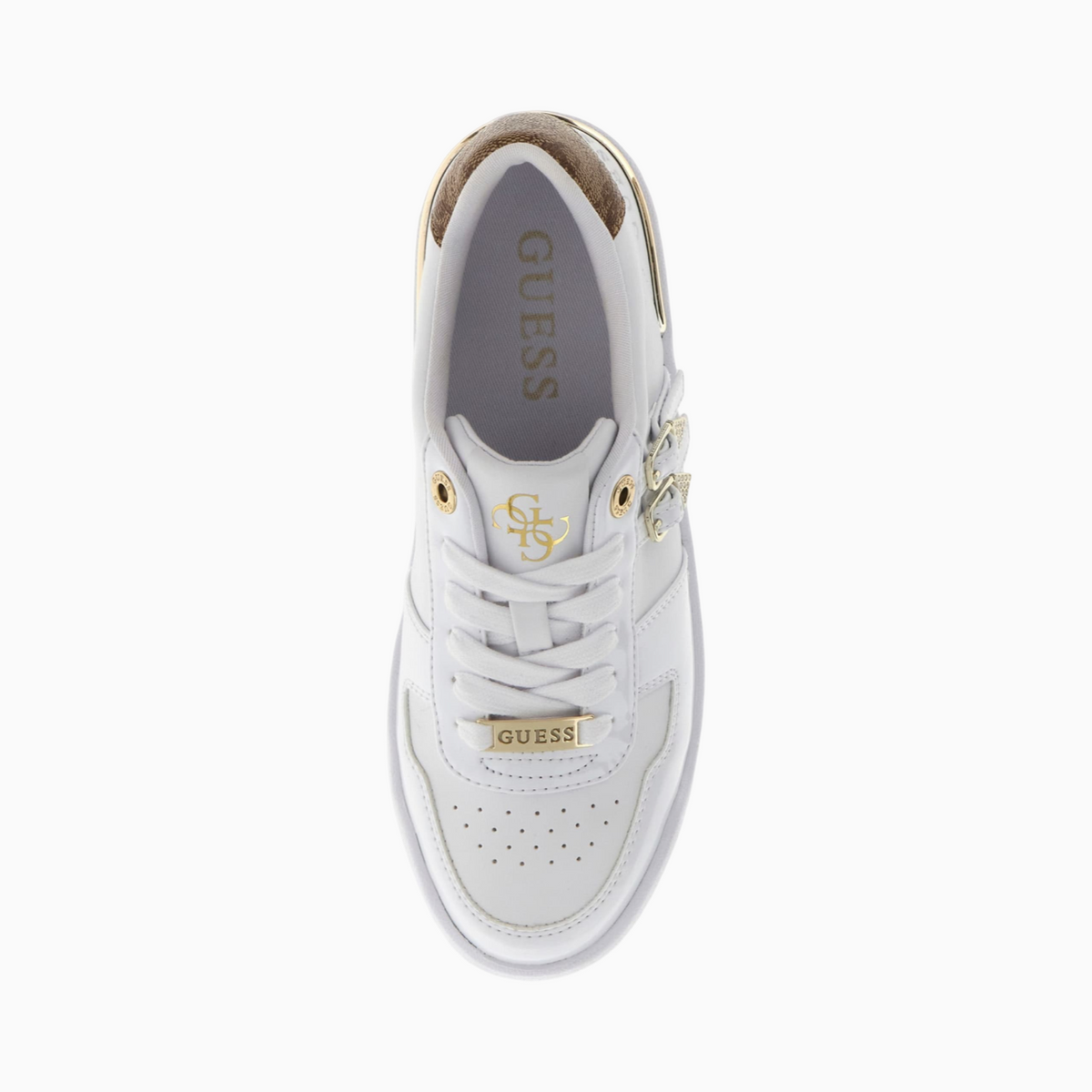 Дамски кецове Guess Women Sneakers FLFMAGELE12 WHITE Top View