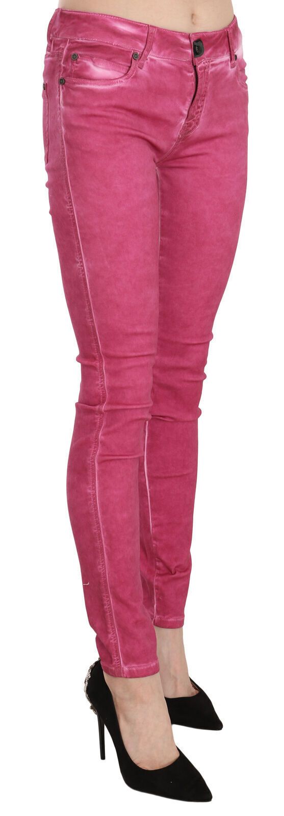 Dolce & Gabbana Chic Pink тесни панталони със средна талия
