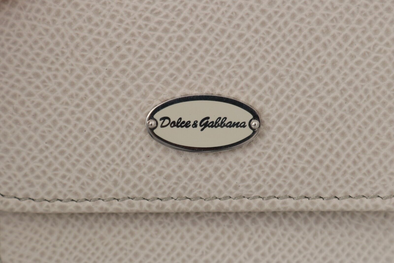 Портфейл Dolce & Gabbana Chic бял кожен презерватив