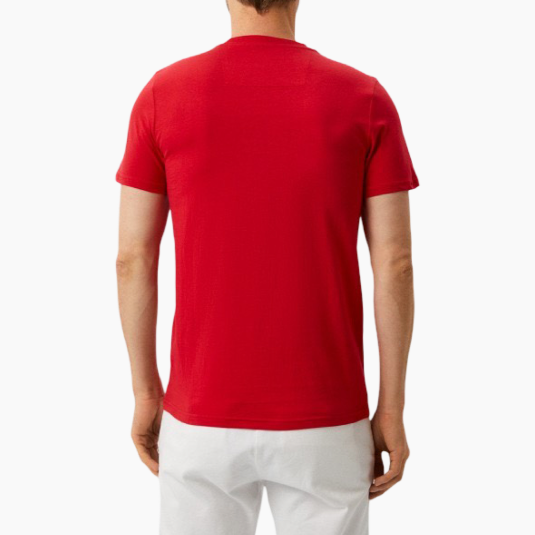 Мъжка червена тениска Cavalli Class QXT61X-JD060_ROSSO_2000