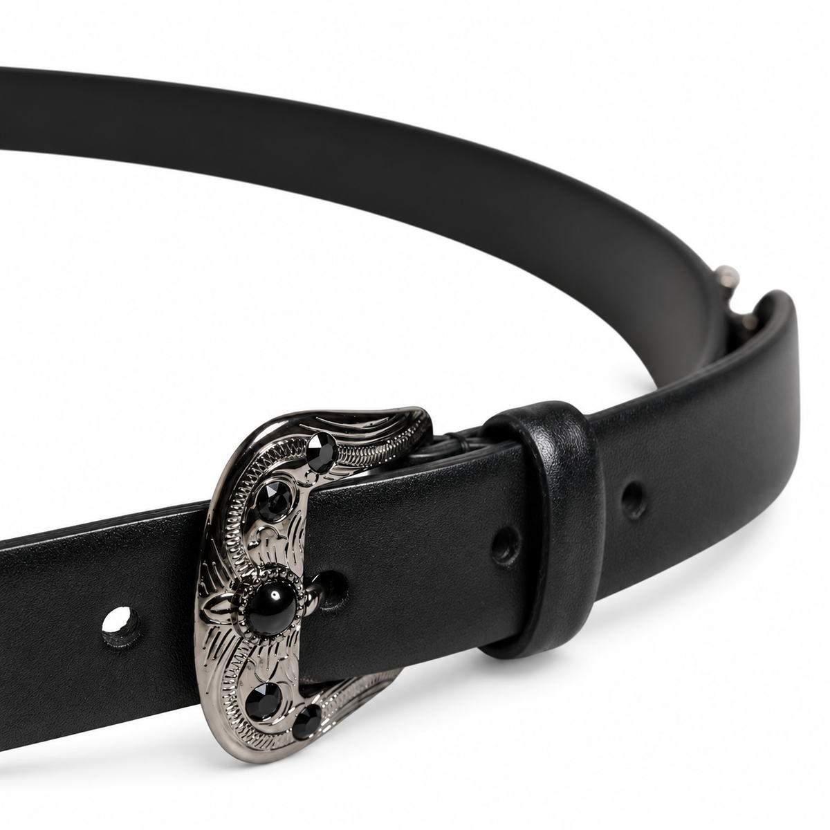 Men's belt Dolce & Gabbana SKU: BC4426 AX738 side buckle close-up