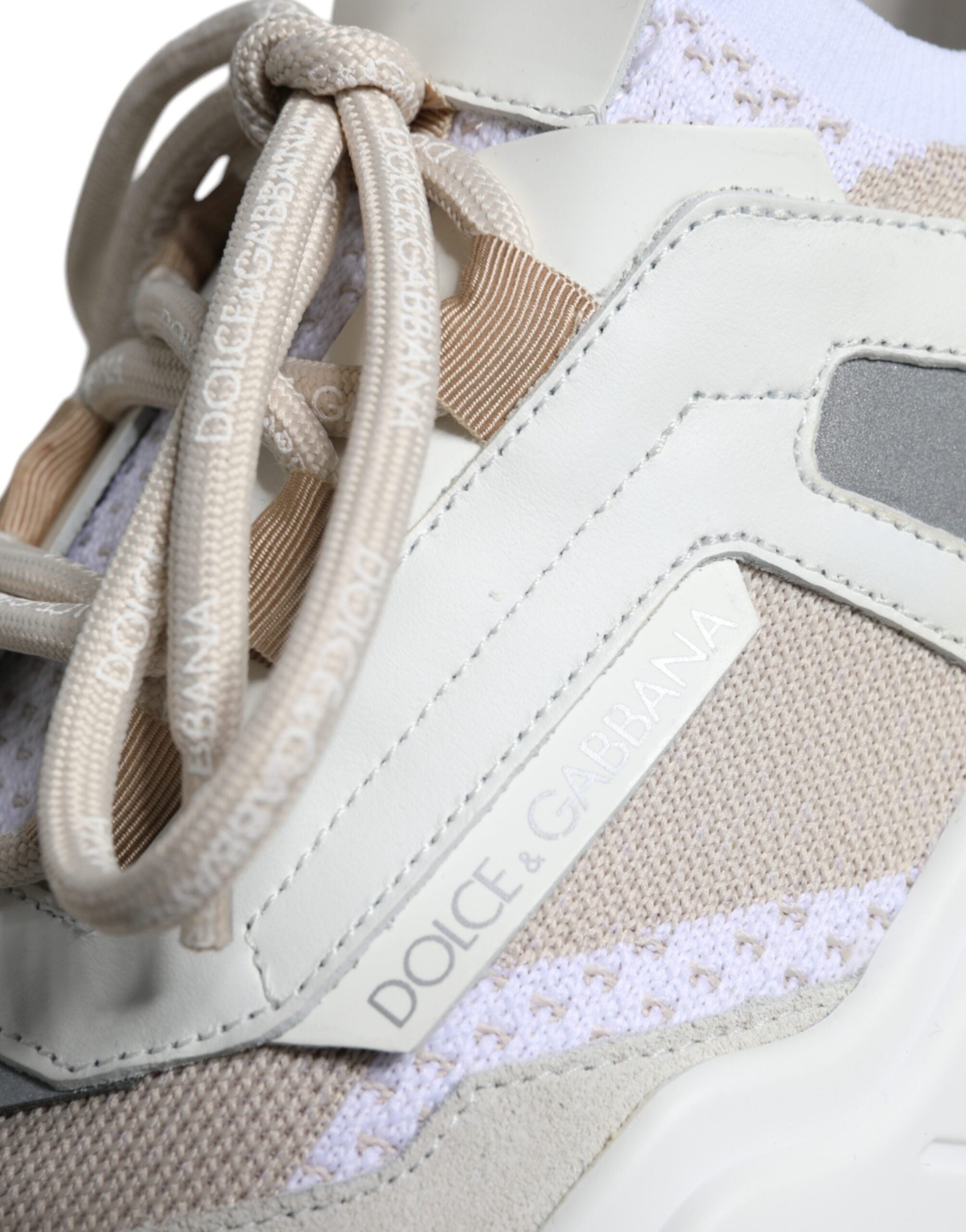 Мъжки бяло бежови маратонки Dolce & Gabbana Daymaster Men Sneakers