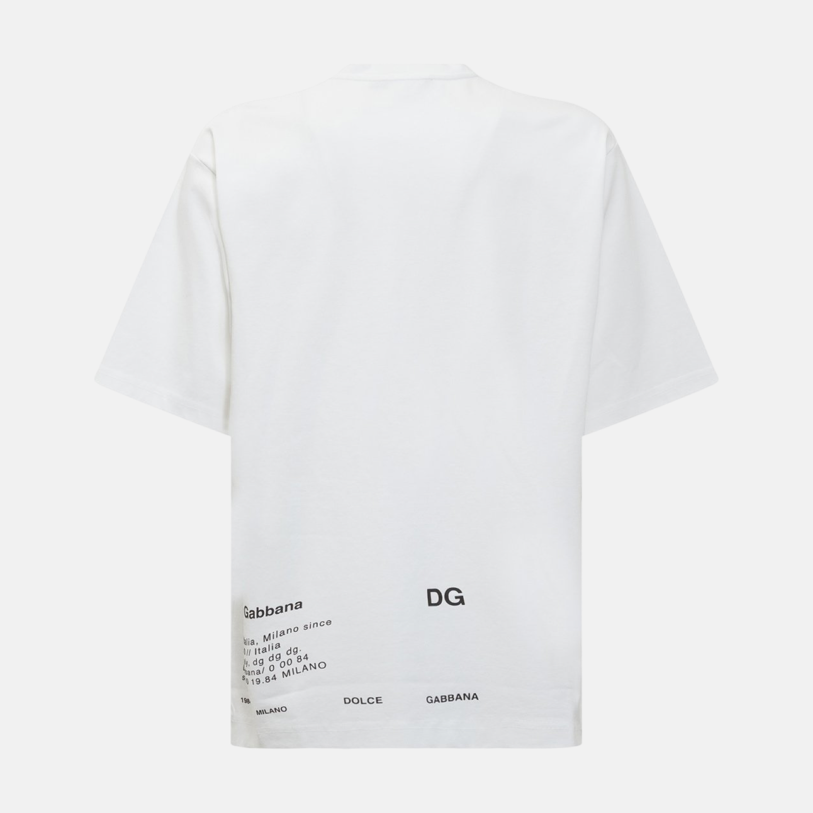 Мъжка бяла тениска Dolce & Gabbana DG Logo Men T-shirt