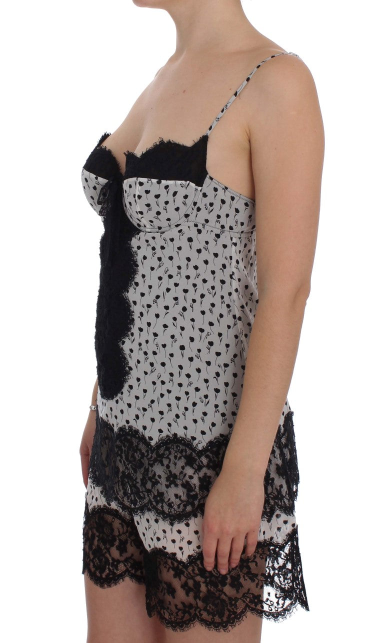 Dolce & Gabbana Елегантна дантелена копринена риза на цветя