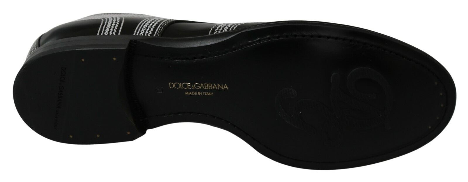 Dolce & Gabbana Елегантни черно-бели обувки дерби