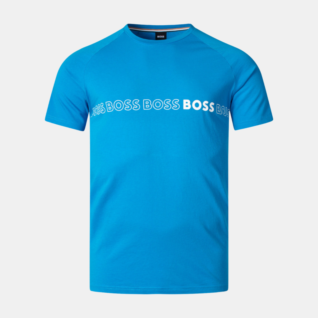 Мъжка синя тениска от органичен памук Hugo Boss 50491696